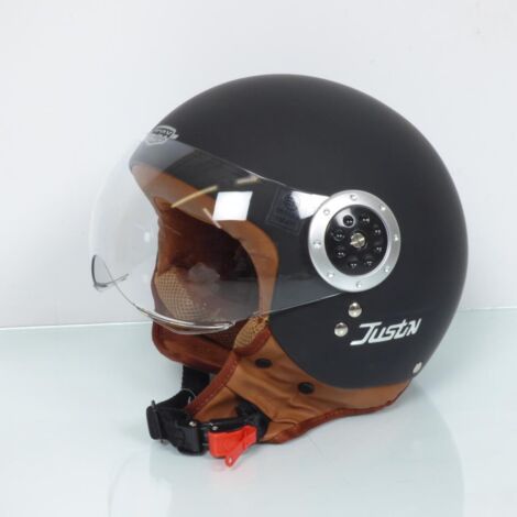Casque jet Torx Justin Black Matt noir mat Taille XS 53-54cm pour