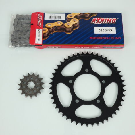 Kit chaîne Axring pour moto Suzuki 650 SV X 2018 à 2022 15x46 P (1/2)