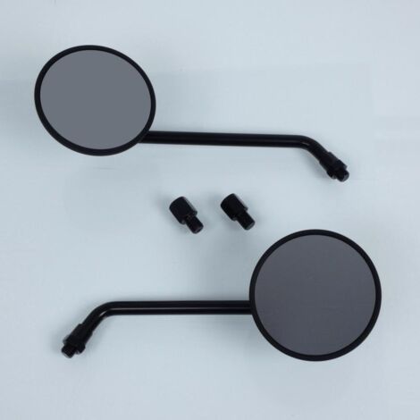 Paire de rétroviseur rond Ø75mm métal Sifam M10 Pas 1.25 standard (1/4)