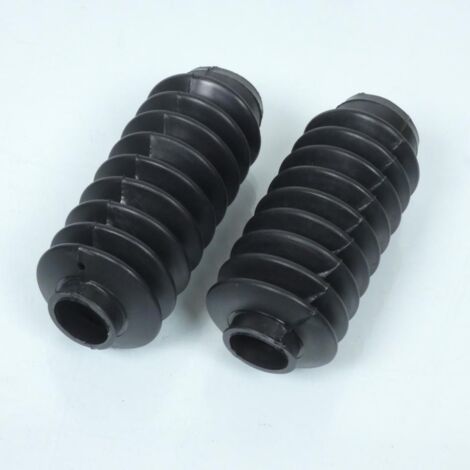 Paire de soufflet de fourche noir Ø31x41x175mm pour moto (1/5)