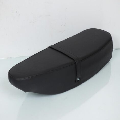 Selle biplace RSM pour Mobylette MBK 50 51 lisse avec sangle Neuf (1/3)