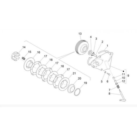 Pièce moteur diverse RMS pour scooter Piaggio 50 Vespa 286018 (1/4)
