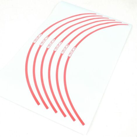 Liseré de jante rouge pour moto Suzuki 800 Gsx-8R 99183-00A21-RD1 (1/2)