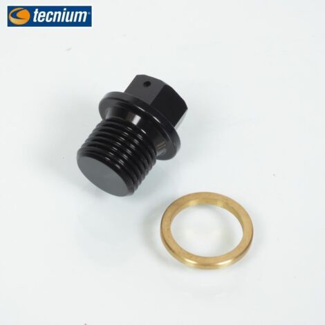 Bouchon de vidange M16 x 1.5 sans aimant Tecnium pour moto (1/2)