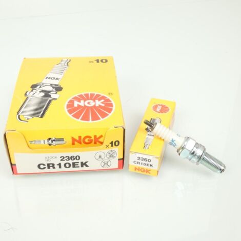 Bougie d'allumage NGK pour auto CR10EK / 2360 / Par 10 Neuf (1/3)