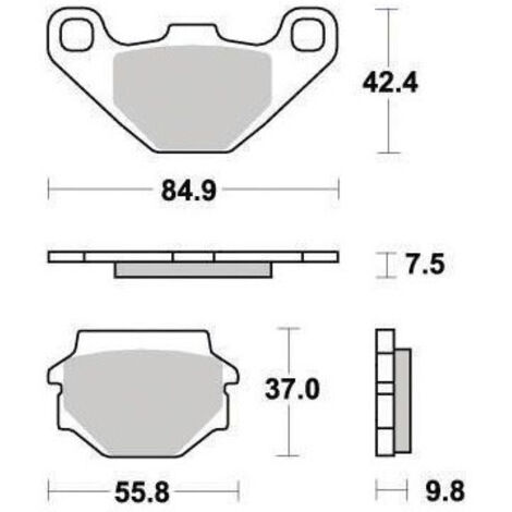 Plaquette de frein Métal Fritté Sinter Grip Off Road - R90 (1/2)