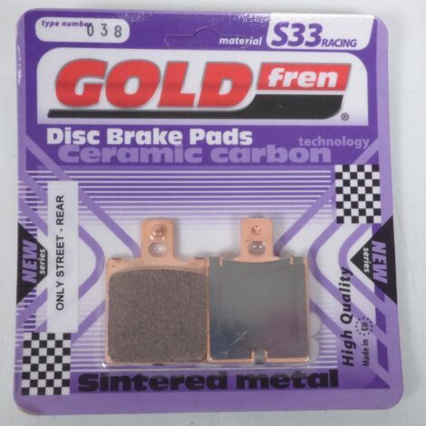Plaquettes De Frein Arrière Gold Fren Pour Suzuki GSF 1200 2002 - Métal Fritté Or - Référence ARD / SSK1/ZK1 GV78A