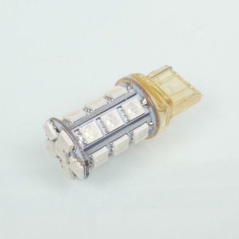 Ampoule LED 12V orange culot T20 RMS pour auto moto scooter Neuf (1/3)