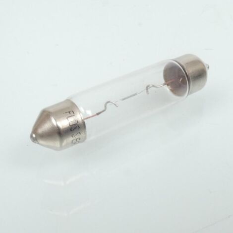 Ampoule navette SV8.5 RMS 6V 10W 11x40mm pour auto moto cyclo (1/2)