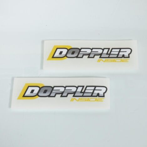 Autocollant paire de stickers Doppler pour auto Doppler jaune (1/2)