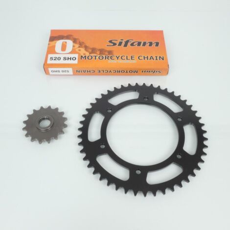 Kit chaîne Sifam pour Moto BMW 650 G Gs Sertao 2012 à 2016 16 x (1/2)