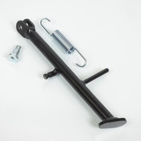 Béquille latérale noire pour moto Derbi 50 GPR 24.5cm avec axe et (1/3)