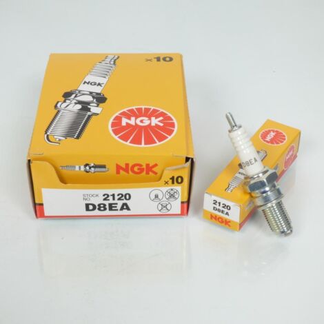 Bougie d'allumage NGK pour Moto Honda 500 Cx Ec 1982 D8EA / 2120