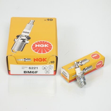 Bougie d'allumage NGK pour Auto BM6F / 6221 / Par 10 Neuf (1/2)