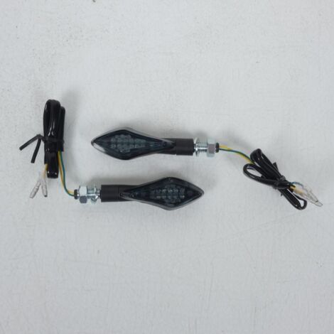 Clignotant Led moto 12V Chaft HUNTER boîtier noir et verre fumé