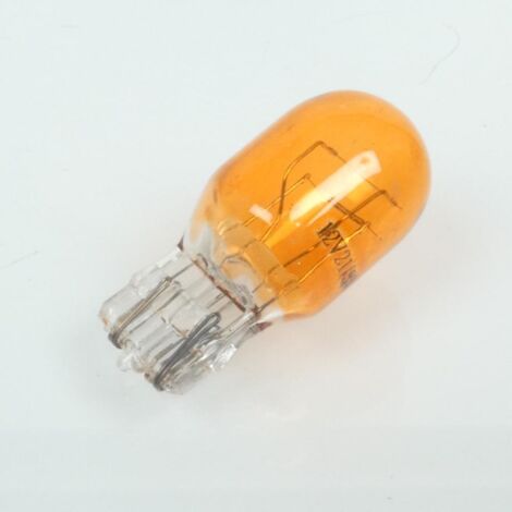 Ampoule 12V 21/5W culot type T20 orange RMS pour moto scooter