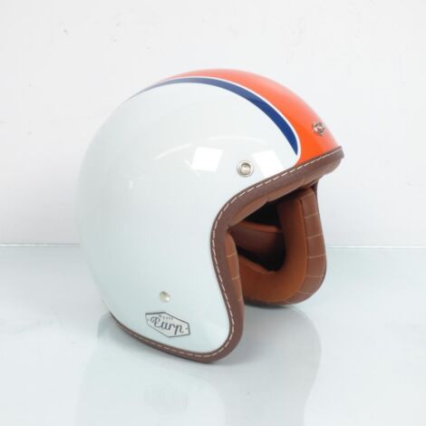 Casque jet blanc rouge Torx pour homme / femme Taille XS Wyatt