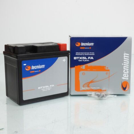 Batterie SLA Tecnium pour Moto KTM 450 Exc-F 4T 2003 à 2016 YTX5L