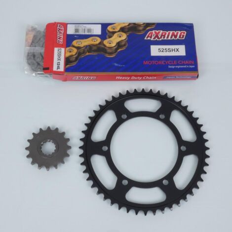 Kit chaîne Axring pour moto Yamaha 800 FZ8 Fazer 2010 à 2015 (1/2)
