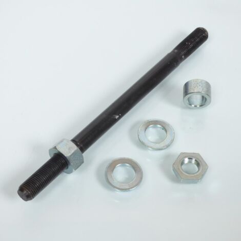 Axe roue avant RSM pour mobylette Peugeot 50 103 RCX Ø10mm L158mm (1/2)