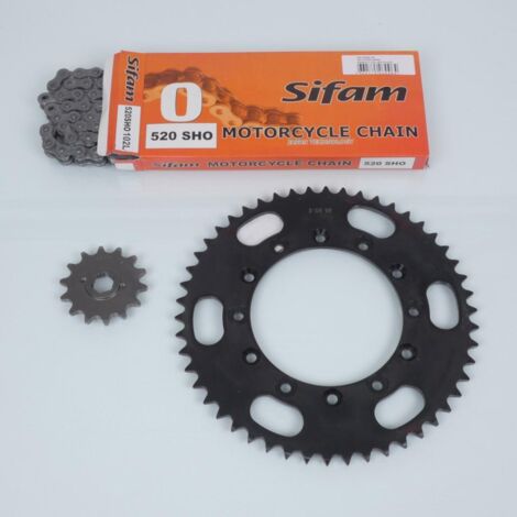 Kit chaîne Sifam pour moto Honda 350 XLR 1985 à 1987 14x50 Pas (1/2)
