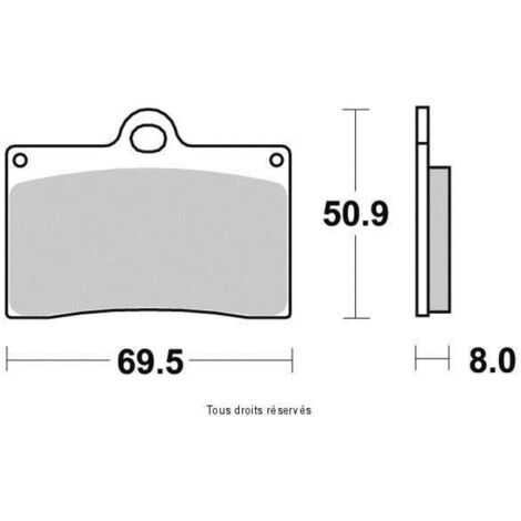 Plaquettes De Frein Tecnium Neuves Pour Ducati 750 Paso (1986) - Modèle AR