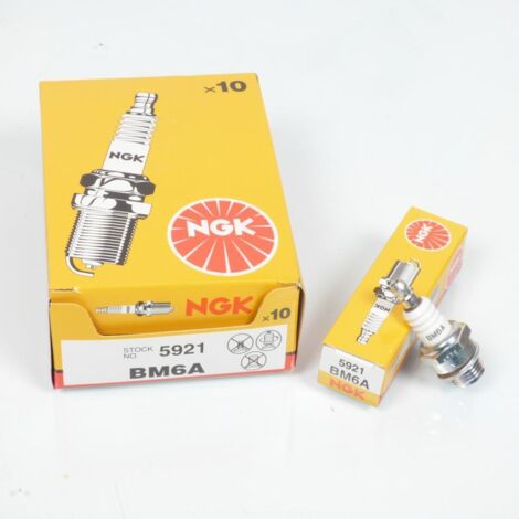 Boite de 10 bougie d'allumage NGK BM6A pour Quad MSA 50 Mini fox (1/2)