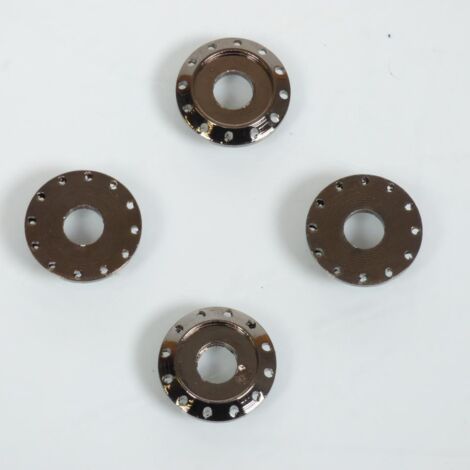 Rondelle spacer aluminium DRC T02 anodisé anthracite pour moto (1/2)