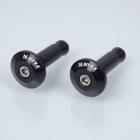 Embout de guidon diamètre intérieur 13mm Myra anodisé noir pour (1/4)