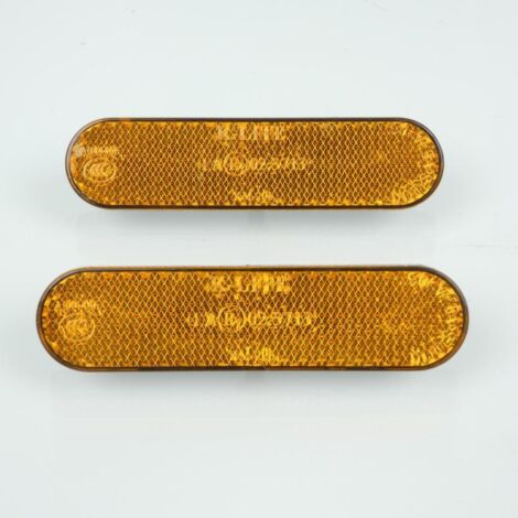 Catadioptre réflecteur homologué RMS à visser orange 95x25mm pour (1/3)