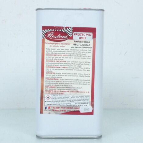 Anticorrosion Restom ProtecPot 8835 5L pour silencieux d