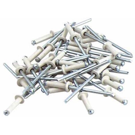 Rivets aveugles rivets pop blanc de plaque d'immatriculation