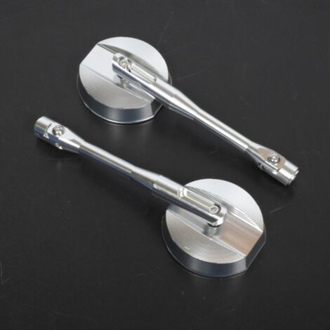 Paire de rétroviseur Mad pour Auto Bara silver alu CNC Neuf