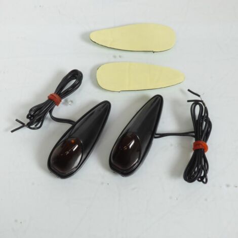 Mini clignotant goute d'eau noir orange fumé LED auto pour moto (1/3)