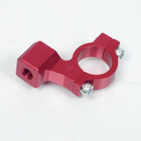 Collier support de rétroviseur Tun'R pour moto scooter alu rouge (1/2)