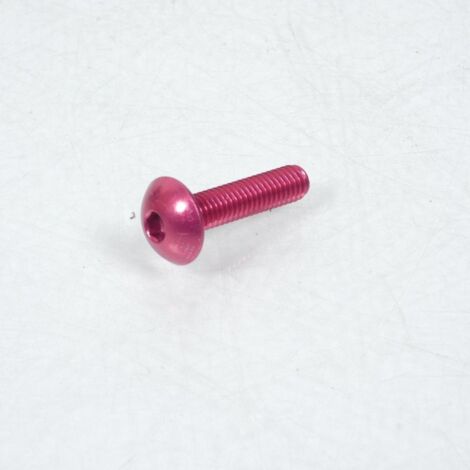 Vis Dôme large BTR M6 pas 100 25mm anodisé Rouge 3AS Racing pour (1/2)