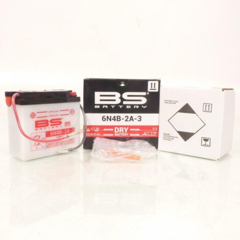 Batterie Moto BS-Battery 6V 4.2Ah - Pour Kawasaki KDX 175 (KDX175A) 1980-1982, Neuve