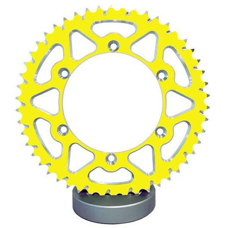 Couronne Alu TT Suzuki Jaune - 520 - 50 Dents - Similaire JTA808 - Made in Germany (1/3)