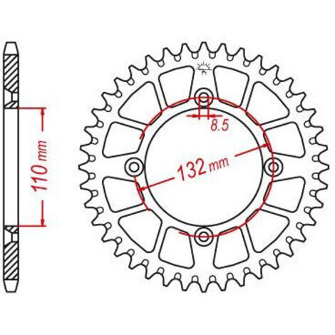 Couronne de transmission Esjot pour moto KTM 85 Sx 2003 à 2019 46 (1/3)