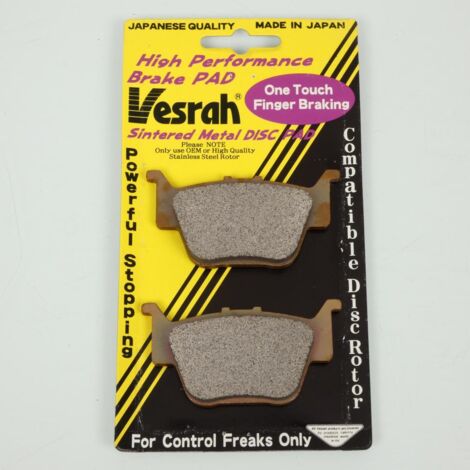 Plaquette de frein Vesrah pour Quad Honda 420 TRX FE 2007 à 2012 (1/2)