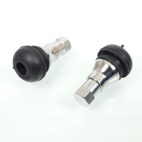 Valve TR412 droite courte alu Kyoto pour pneu auto moto scooter (1/3)