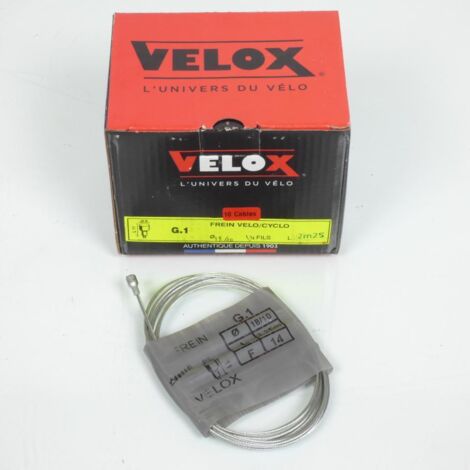 10 câble de frein VELOX pour mobylette MBK 50 51 Ø1.8x2.25m Tete (1/5)