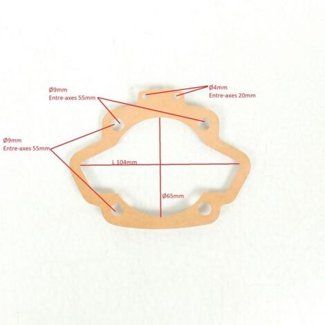 Joint embase origine pour scooter Peugeot 125 064845 Ø65mm Neuf (1/2)