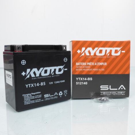 Batterie SLA Kyoto pour Moto BMW 1200 R S 2006 à 2009 YTX14-BS /