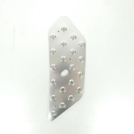 Protection aluminium marche pied G pour scooter Peugeot 50 (1/5)