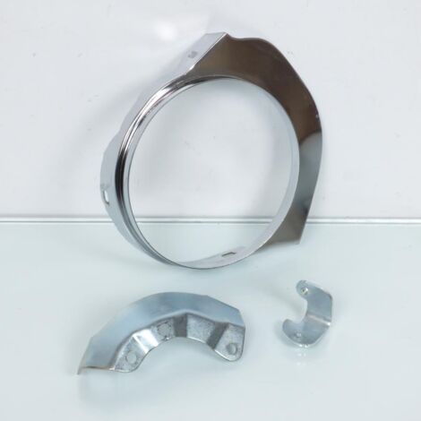 Cache protection de courroie chromé pour mobylette MBK 51 avec