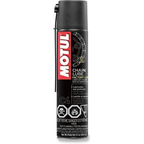 Lubrifiant pour chaîne Motul C4 FL 400 ml / Blanc / Motos de course (1/2)
