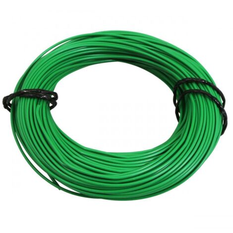 Bobine de fil électrique vert multibrin 9/10 0.75mm² x 50m (1/2)
