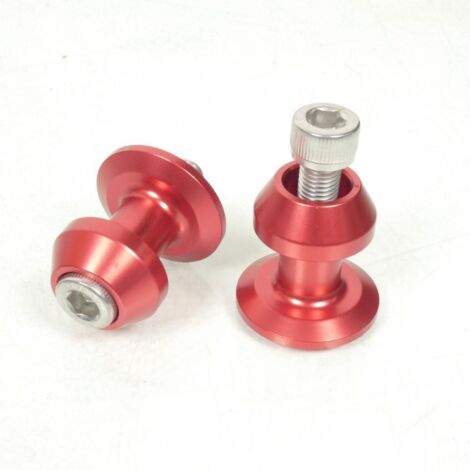 Paire Diabolo Rouge anodisé Générique pour moto Kawazaki X100410R