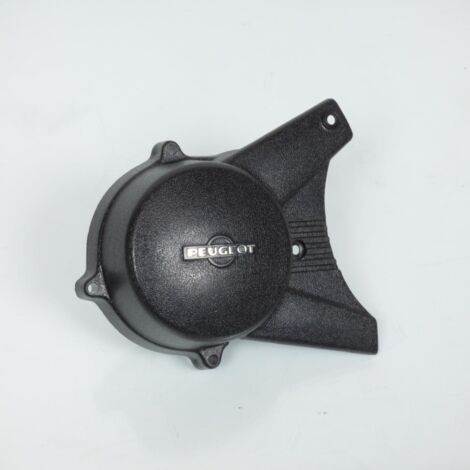 Cache carter de variateur noir marqué PEUGEOT pour mobylette (1/5)